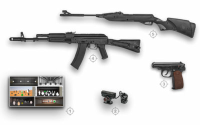 Интерактивный лазерный тир ⋆ "ТИР ЭЛЕКТРОН" ⋆ комплект 5